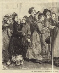 Die Parlamentswahl, eine Deputation zum Thema Frauenrechte